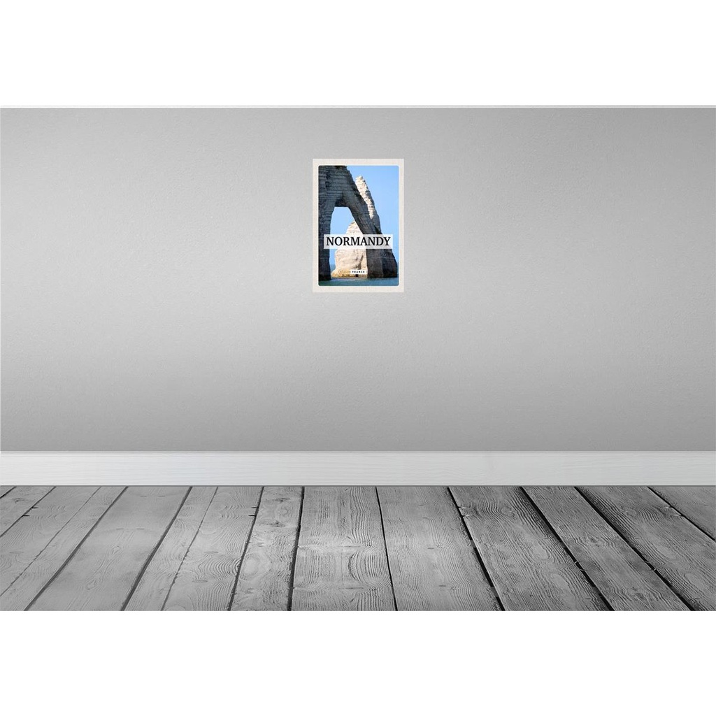 [LA-130066] Blechschild 30x20 cm Normandy France Reiseziel Bildmotiv Reisemotiv Abenteuer Reisen Urlaub Bild 2