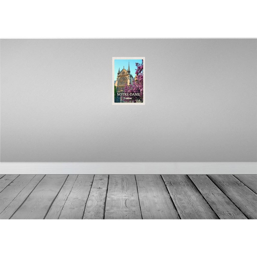 [LA-130067-H] Holzschild 30x20 cm Notre-Dame de Paris Reiseziel Bildmotiv Reisemotiv Abenteuer Reisen Bild 2