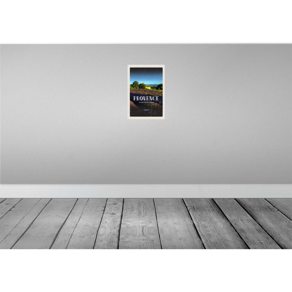 [LA-130071-H] Holzschild 30x20 cm Provence-Alpes-Côte d'Azur France Bildmotiv Reisemotiv Abenteuer Reisen Bild 2
