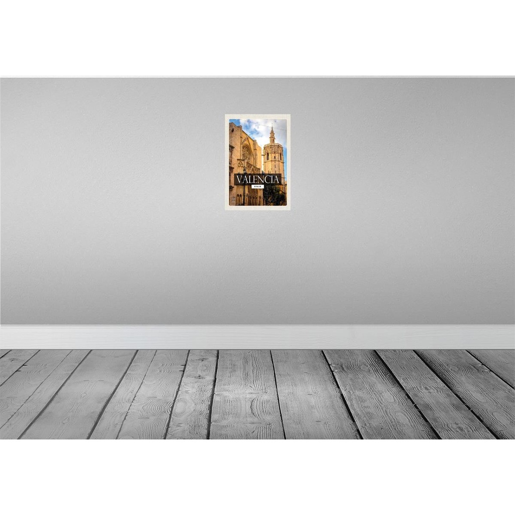 [LA-130075-H] Holzschild 30x20 cm Valencia Spain Architektur Tourismus Bildmotiv Reisemotiv Abenteuer Reisen Bild 2