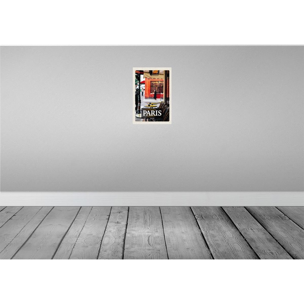 [LA-130084-H] Holzschild 30x20 cm Paris Cafe Restaurant Reiseziel Bildmotiv Reisemotiv Abenteuer Reisen Bild 2