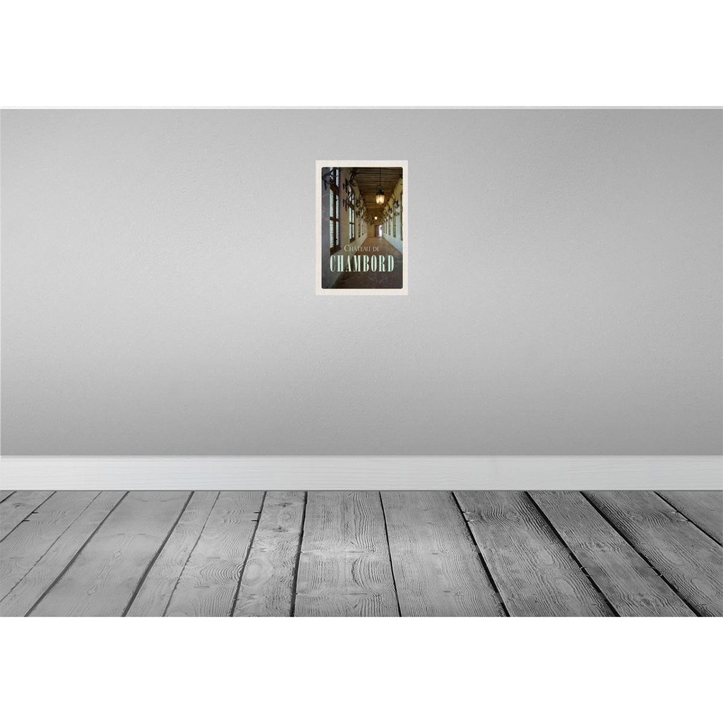 [LA-130088-H] Holzschild 30x20 cm Chateau de chambord Schloss Bildmotiv Reisemotiv Abenteuer Reisen Bild 2