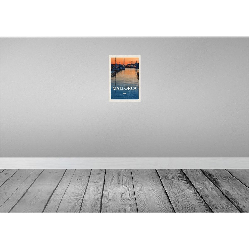[LA-130127] Blechschild 30x20 cm Mallorca Spain Sonnenuntergang Bildmotiv Reisemotiv Abenteuer Reisen Urlaub Bild 2