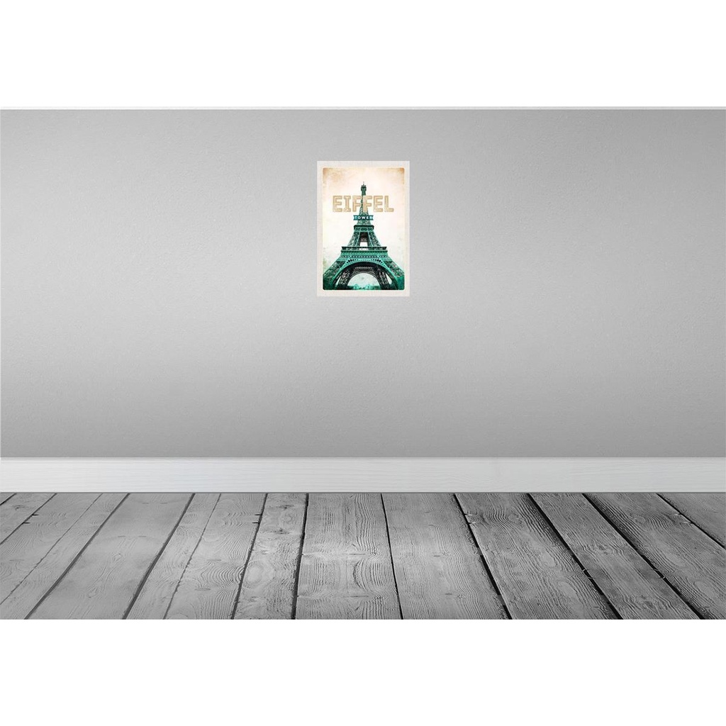 [LA-130145] Blechschild 30x20 cm Eiffel Tower Retro Tourismus Bildmotiv Reisemotiv Abenteuer Reisen Urlaub Bild 2