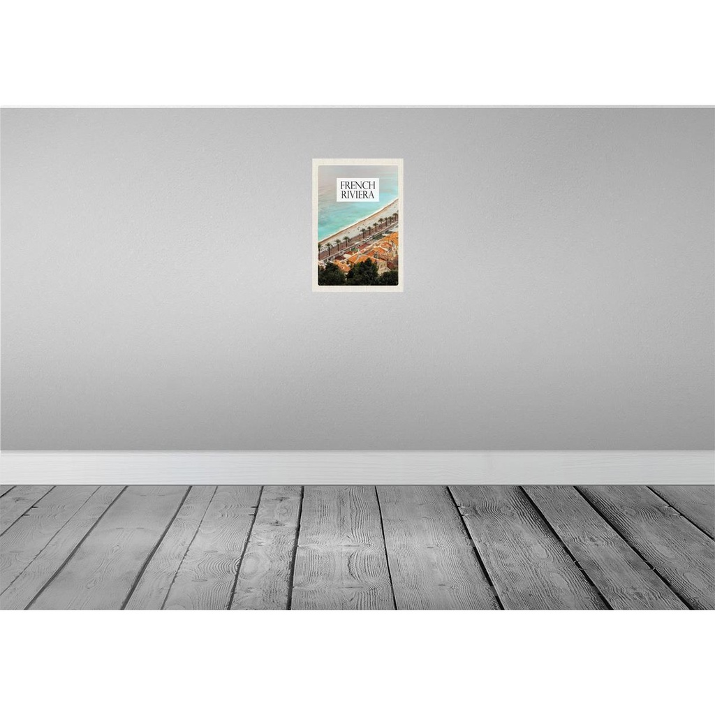 [LA-130163] Blechschild 30x20 cm French Riviera Mittelmeerküste Bildmotiv Reisemotiv Abenteuer Reisen Urlaub Bild 2