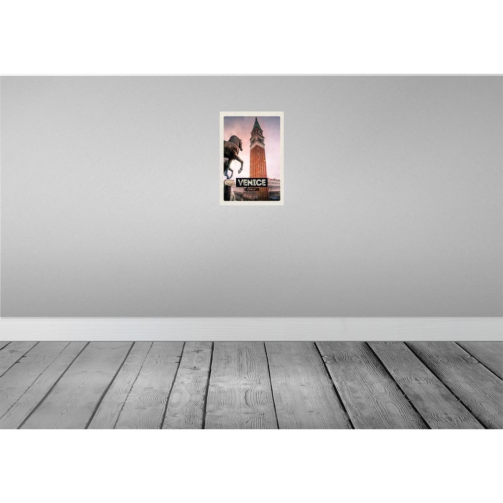 [LA-130173] Blechschild 30x20 cm Venice Italy Italien Pferd Bildmotiv Reisemotiv Abenteuer Reisen Urlaub Bild 2