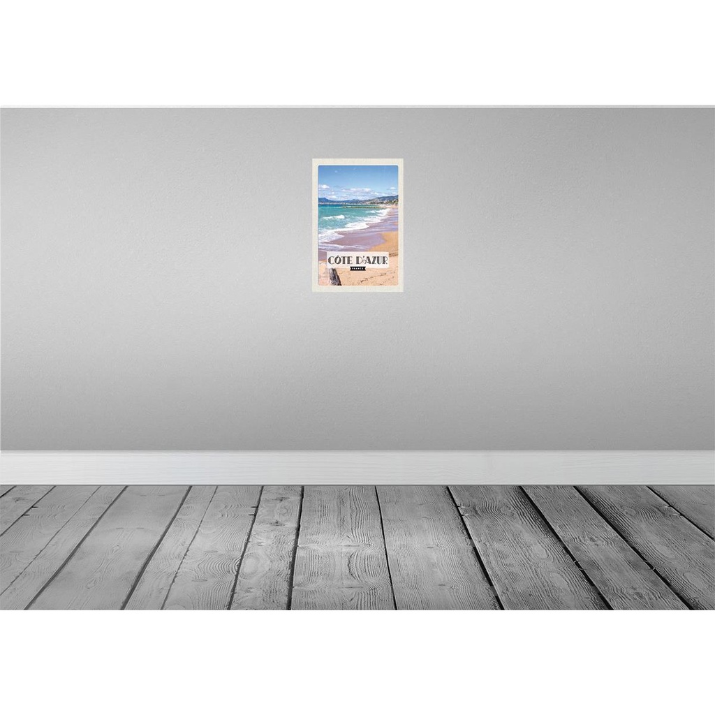 [LA-130176-H] Holzschild 30x20 cm cote d'azur Frankreich Reiseziel Bildmotiv Reisemotiv Abenteuer Reisen Bild 2