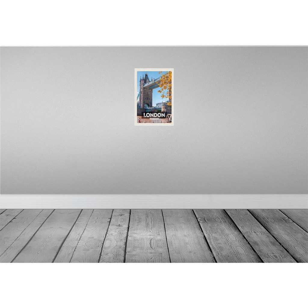 [LA-130180-H] Holzschild 30x20 cm London UK Architektur Reiseziel Bildmotiv Reisemotiv Abenteuer Reisen Bild 2
