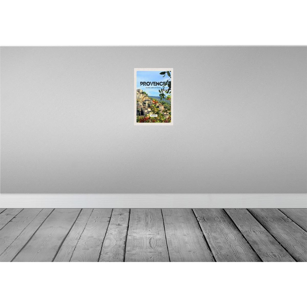 [LA-130184-H] Holzschild 30x20 cm provence France Panorama Bild Bildmotiv Reisemotiv Abenteuer Reisen Bild 2
