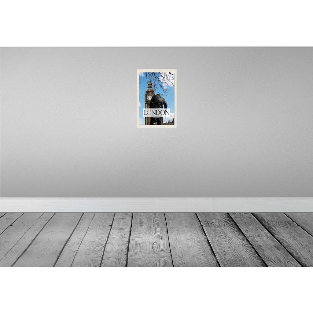 [LA-130204-H] Holzschild 30x20 cm London UK Big Ben Reiseziel Bildmotiv Reisemotiv Abenteuer Reisen Bild 2