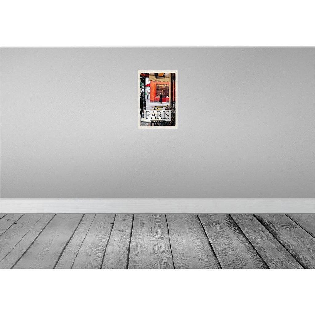 [LA-130213] Blechschild 30x20 cm Paris France Reisziel Stadt Cafe Bildmotiv Reisemotiv Abenteuer Reisen Urlaub Bild 2