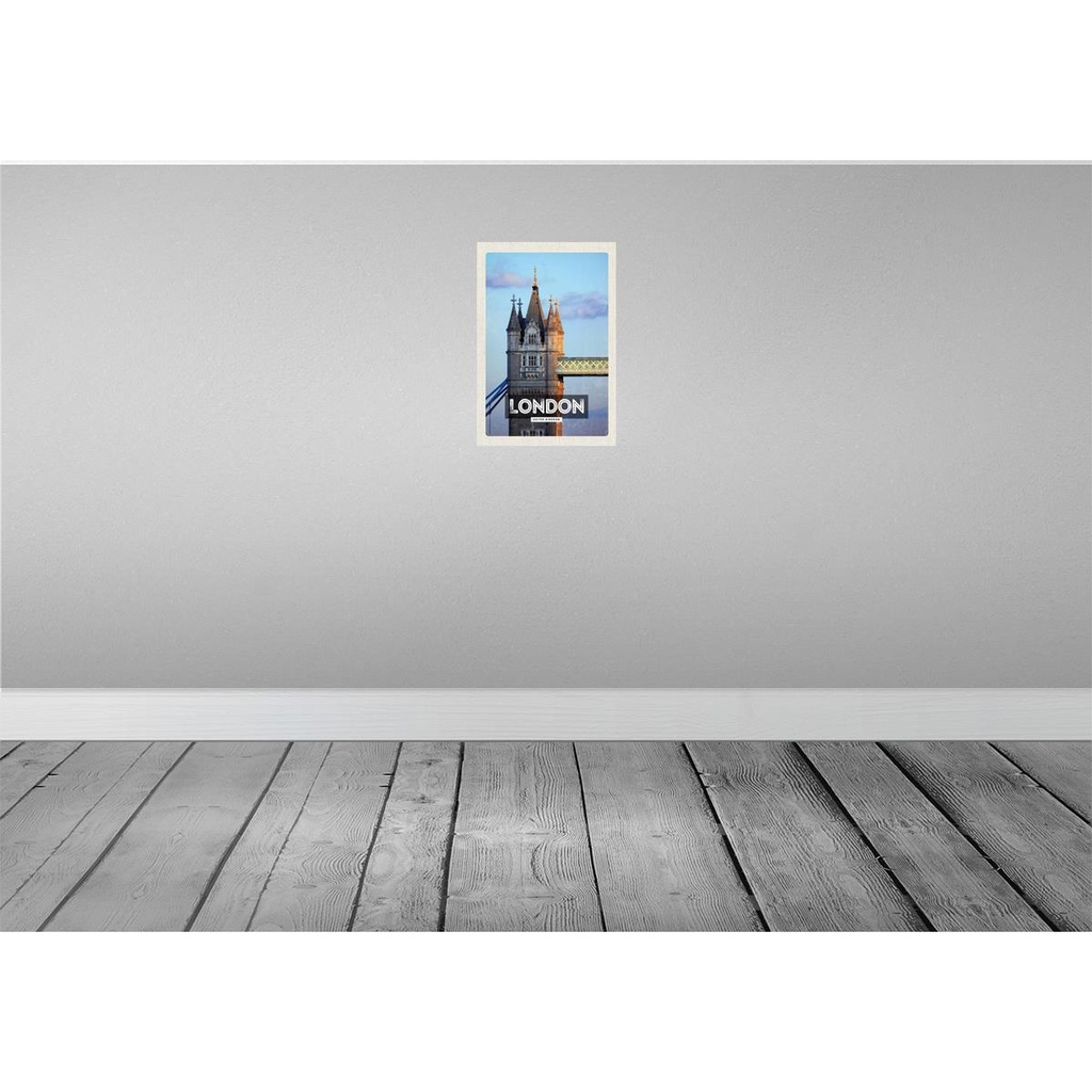 [LA-130216-H] Holzschild 30x20 cm London UK Architektur Reiseziel Bildmotiv Reisemotiv Abenteuer Reisen Bild 2