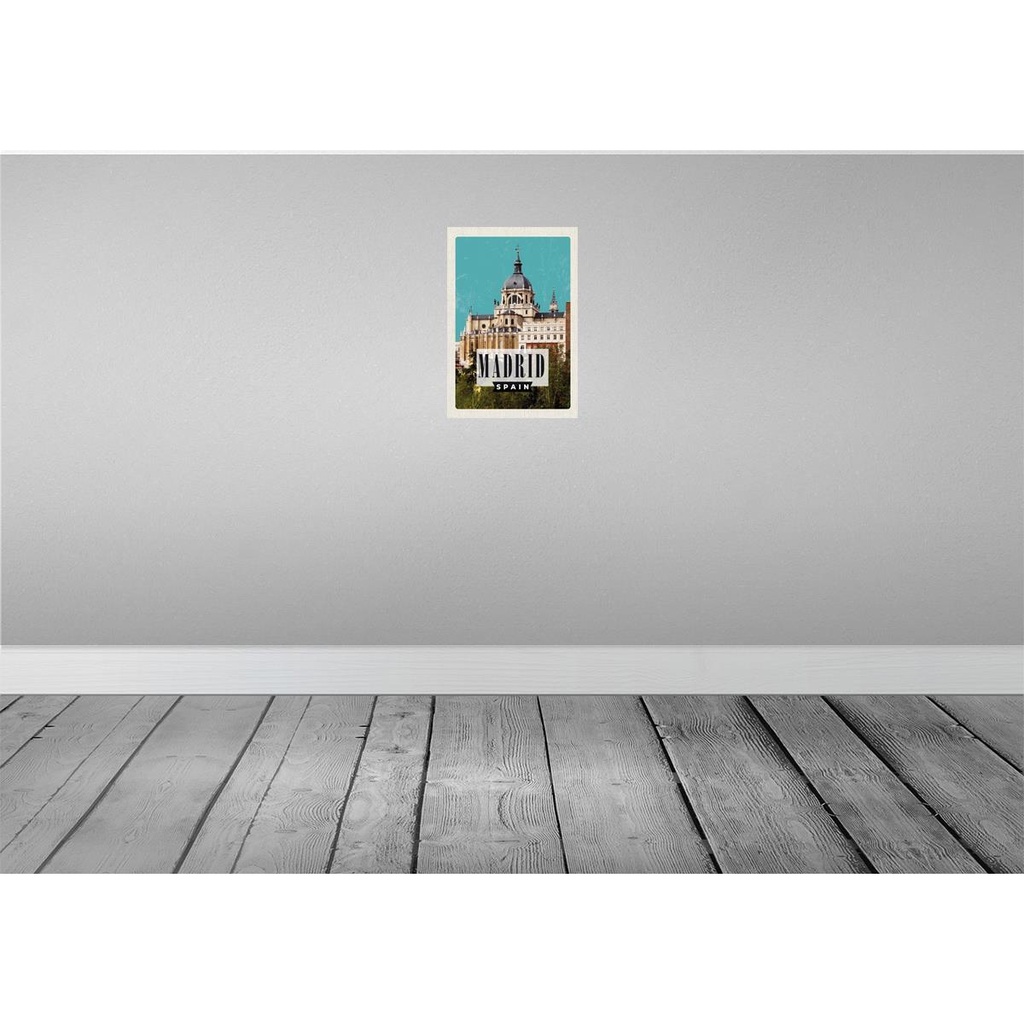 [LA-130227] Blechschild 30x20 cm Madrid Spanien Urlaubsort Bildmotiv Reisemotiv Abenteuer Reisen Urlaub Bild 2