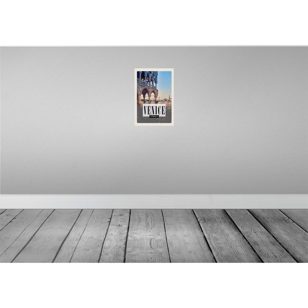 [LA-130239-H] Holzschild 30x20 cm Venice Venedig Panorama Poster Bildmotiv Reisemotiv Abenteuer Reisen Bild 2