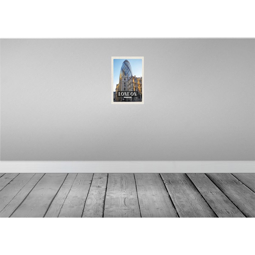 [LA-130265-H] Holzschild 30x20 cm London United Kingdom Architektur Bildmotiv Reisemotiv Abenteuer Reisen Bild 2