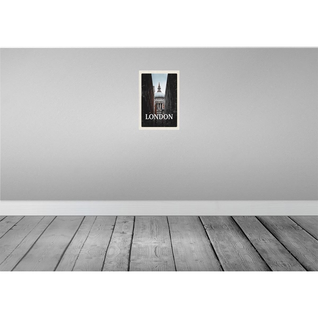 [LA-130269] Blechschild 30x20 cm London UK Ausblick Panorama Bildmotiv Reisemotiv Abenteuer Reisen Urlaub Bild 2