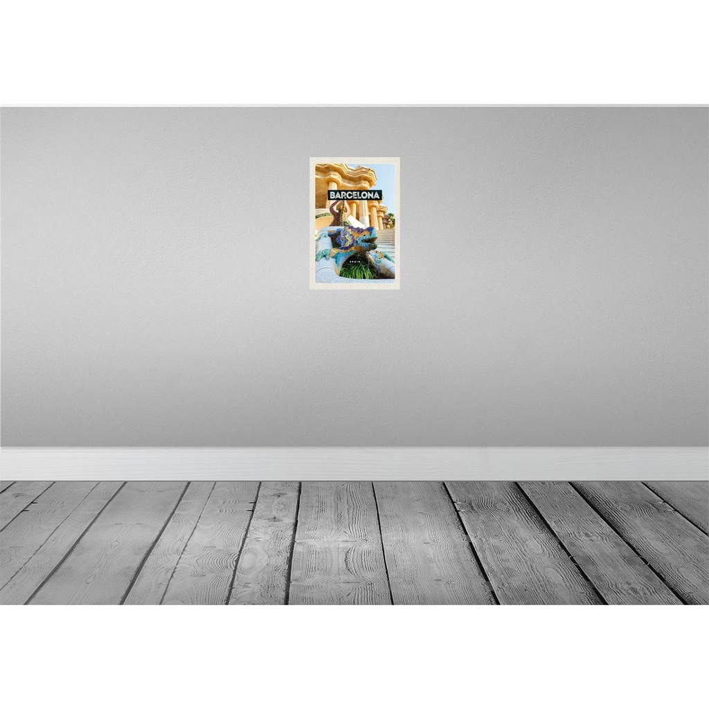 [LA-130294] Blechschild 30x20 cm Barcelona Spanien Park Trip Bildmotiv Reisemotiv Abenteuer Reisen Urlaub Bild 2