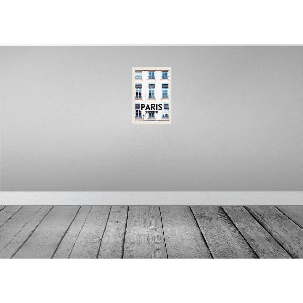 [LA-130301-H] Holzschild 30x20 cm Paris Frankreich Architektur Stadt Bild 2