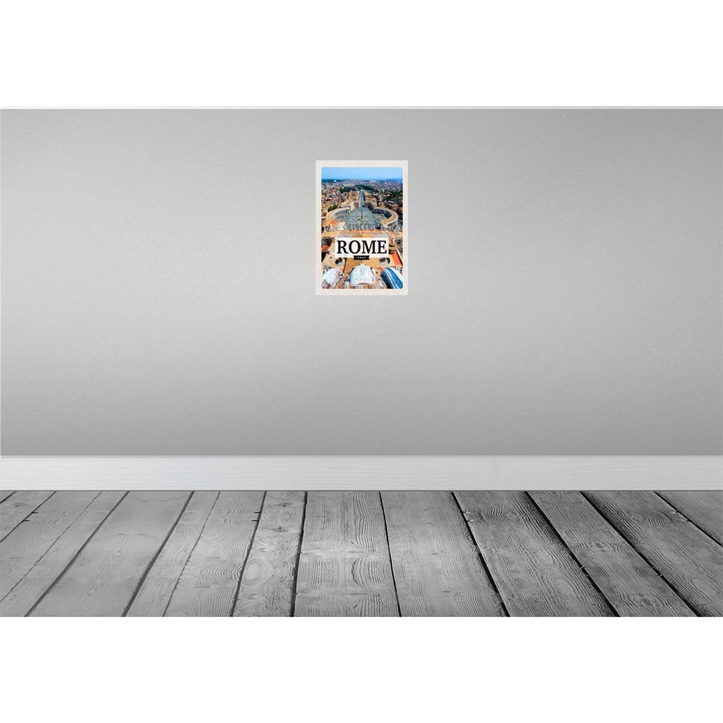 [LA-130304-H] Holzschild 30x20 cm Rom Italien Petersplatz Vatikan Bildmotiv Reisemotiv Abenteuer Reisen Bild 2