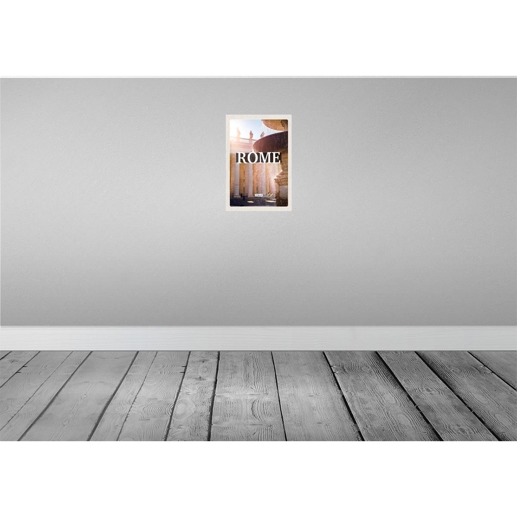 [LA-130306] Blechschild 30x20 cm Rom Italien Brunnen Mittelalter Bildmotiv Reisemotiv Abenteuer Reisen Urlaub Bild 2