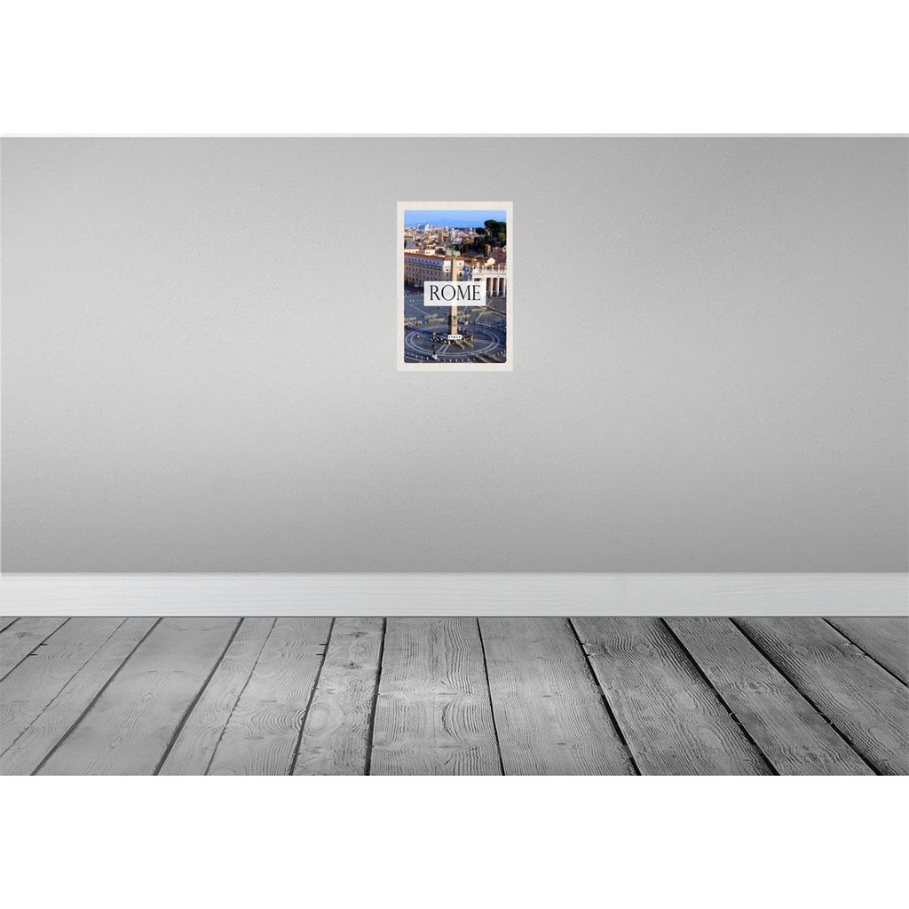 [LA-130311-H] Holzschild 30x20 cm Rom Italien Petersplatz Bildmotiv Reisemotiv Abenteuer Reisen Bild 2