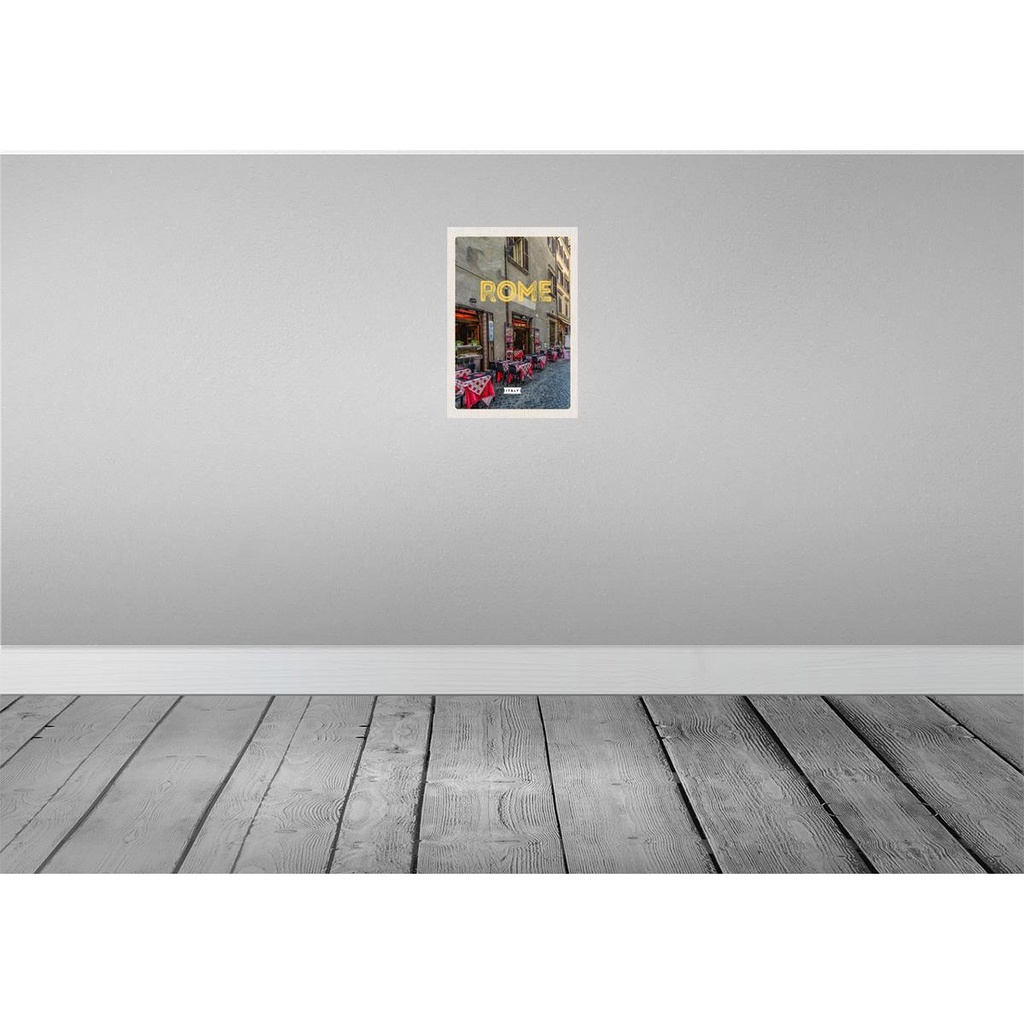 [LA-130316-H] Holzschild 30x20 cm Rom Italien Restaurante Gebäude Bildmotiv Reisemotiv Abenteuer Reisen Bild 2