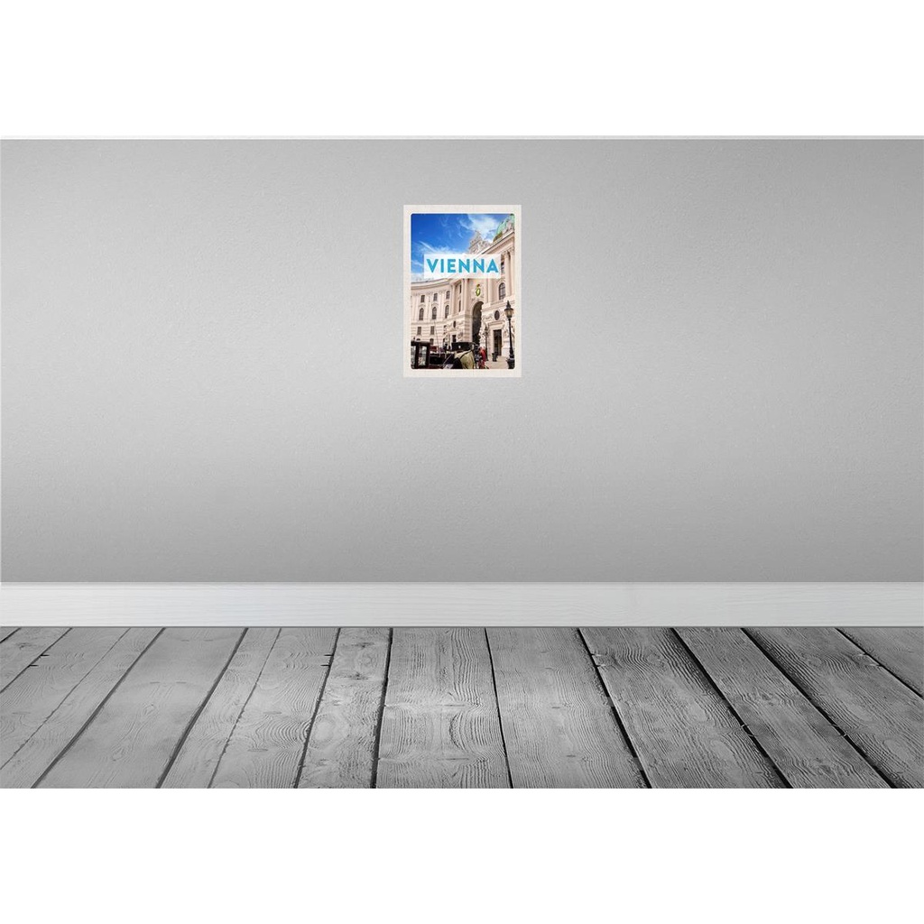 [LA-130331-H] Holzschild 30x20 cm Wien Österreich Architektur Bildmotiv Reisemotiv Abenteuer Reisen Bild 2