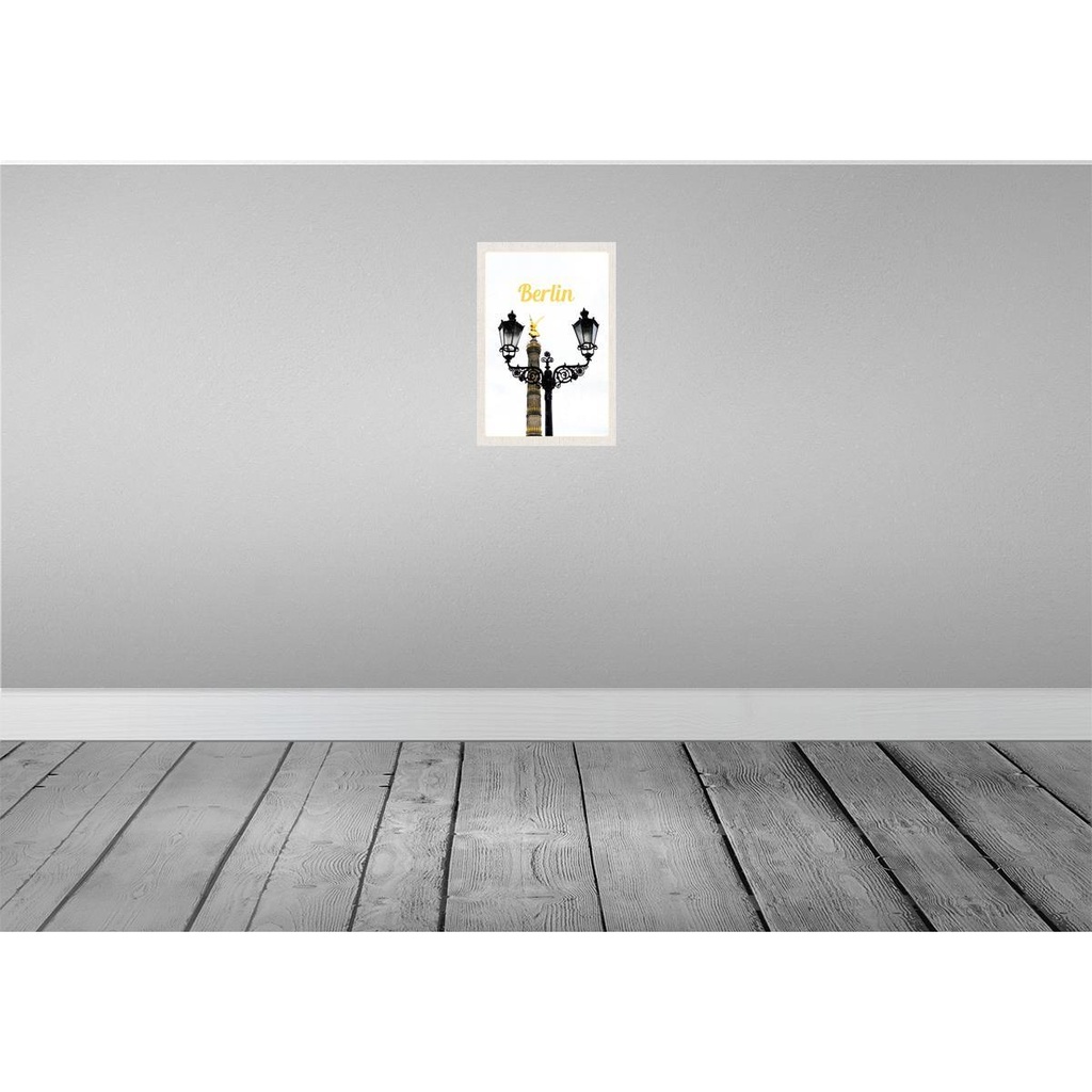 [LA-130343-H] Holzschild 30x20 cm Berlin Deutschland Siegessäule Bildmotiv Reisemotiv Abenteuer Reisen Bild 2