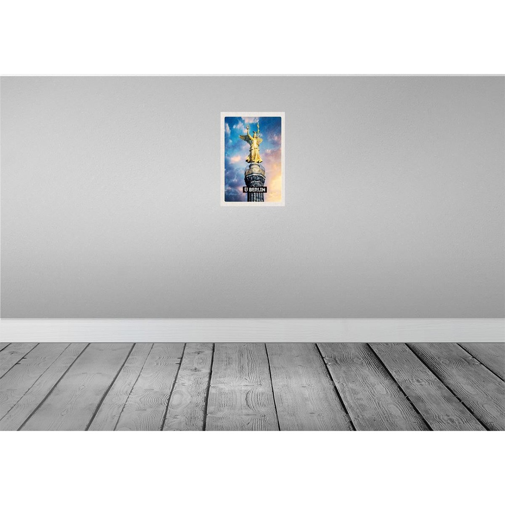 [LA-130345] Blechschild 30x20 cm Berlin DE Alexanderplatz Siegessäule Bildmotiv Reisemotiv Abenteuer Reisen Urlaub Bild 2