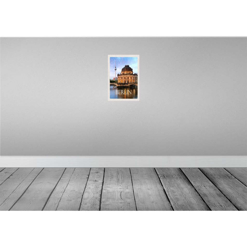 [LA-130364] Blechschild 30x20 cm Berlin Deutschland Porträt Fluss Bildmotiv Reisemotiv Abenteuer Reisen Urlaub Bild 2