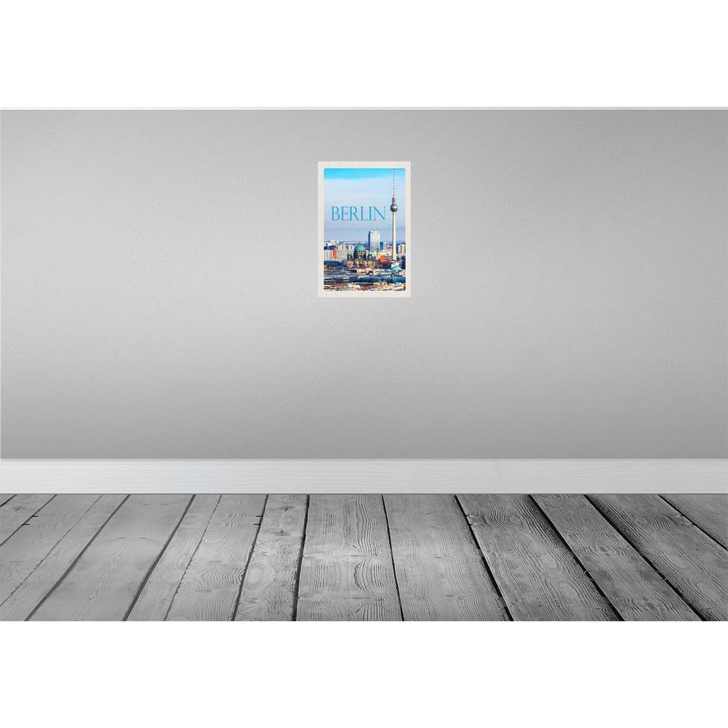 [LA-130367] Blechschild 30x20 cm Berlin Deutschland Aussicht Stadt Bildmotiv Reisemotiv Abenteuer Reisen Urlaub Bild 2