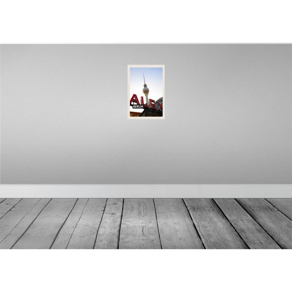 [LA-130369] Blechschild 30x20 cm Berlin Deutschland Alexanderplatz Bildmotiv Reisemotiv Abenteuer Reisen Urlaub Bild 2