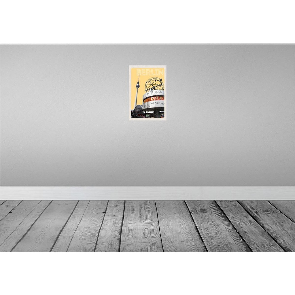 [LA-130373-H] Holzschild 30x20 cm Berlin Deutschland Stadtmitte Platz Bildmotiv Reisemotiv Abenteuer Reisen Bild 2