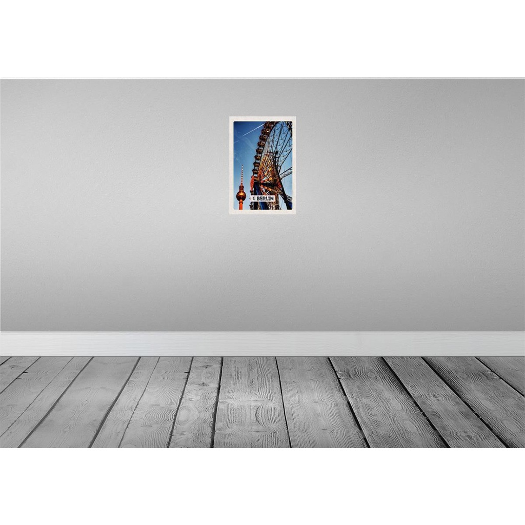 [LA-130375] Blechschild 30x20 cm Berlin Deutschland Kirmes Bildmotiv Reisemotiv Abenteuer Reisen Urlaub Bild 2