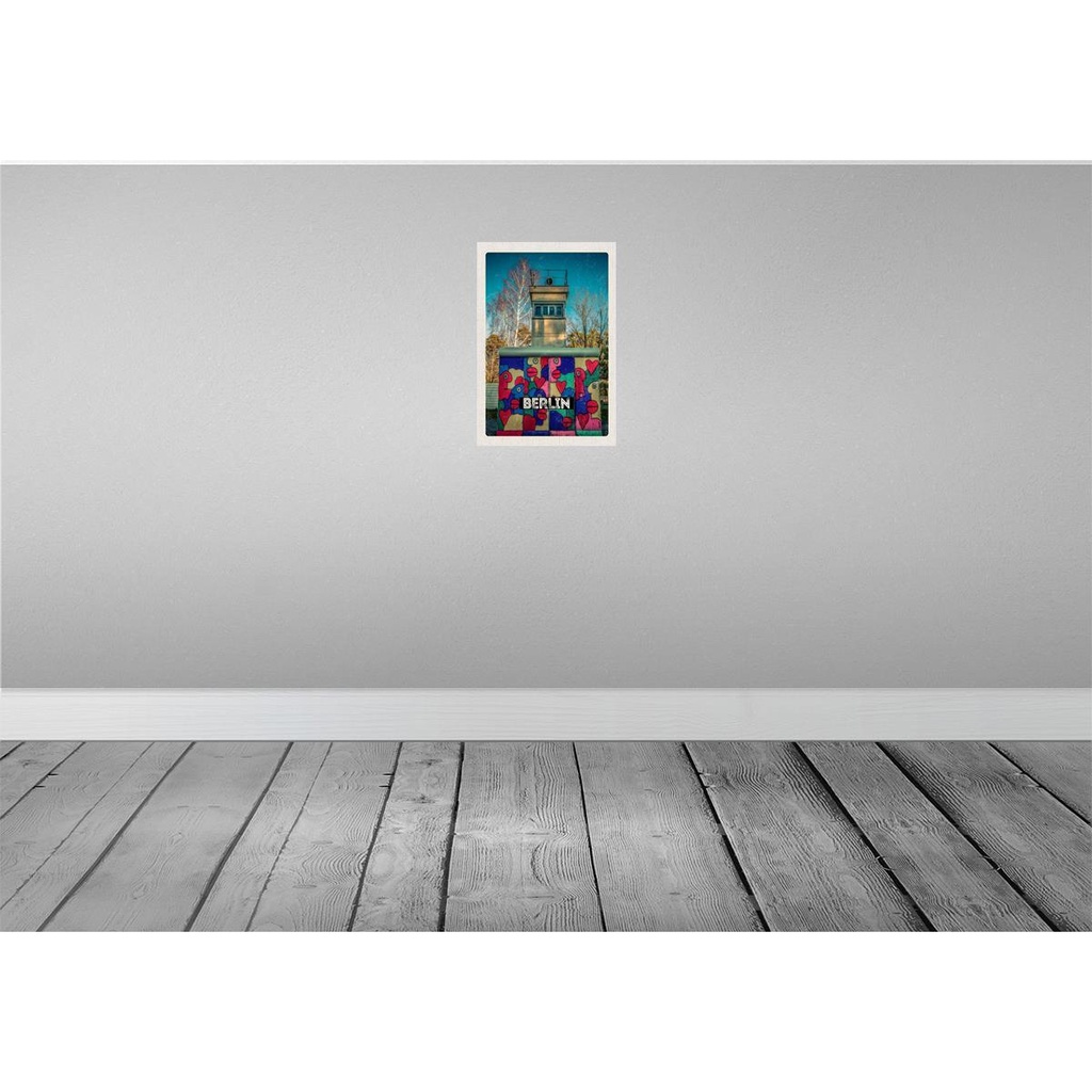 [LA-130378] Blechschild 30x20 cm Berlin Deutschland Bunt Gemälde Bildmotiv Reisemotiv Abenteuer Reisen Urlaub Bild 2