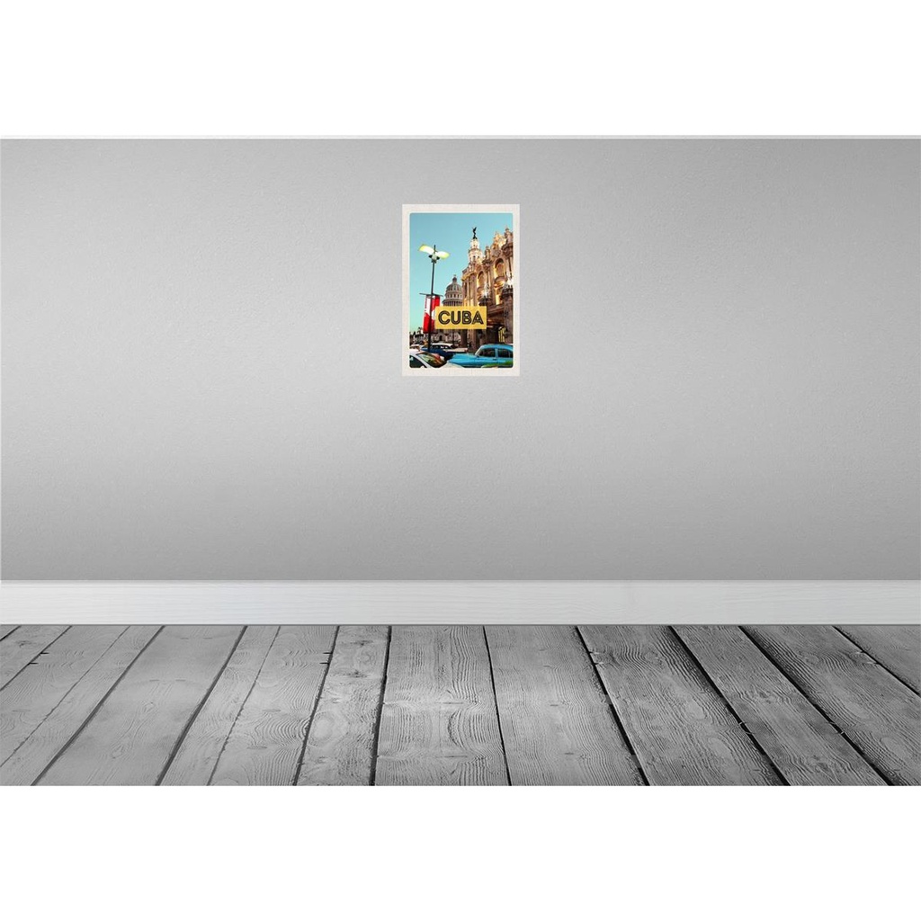 [LA-130397-H] Holzschild 30x20 cm Cuba Karibik Innenstadt Urlaub Bildmotiv Reisemotiv Abenteuer Reisen Bild 2
