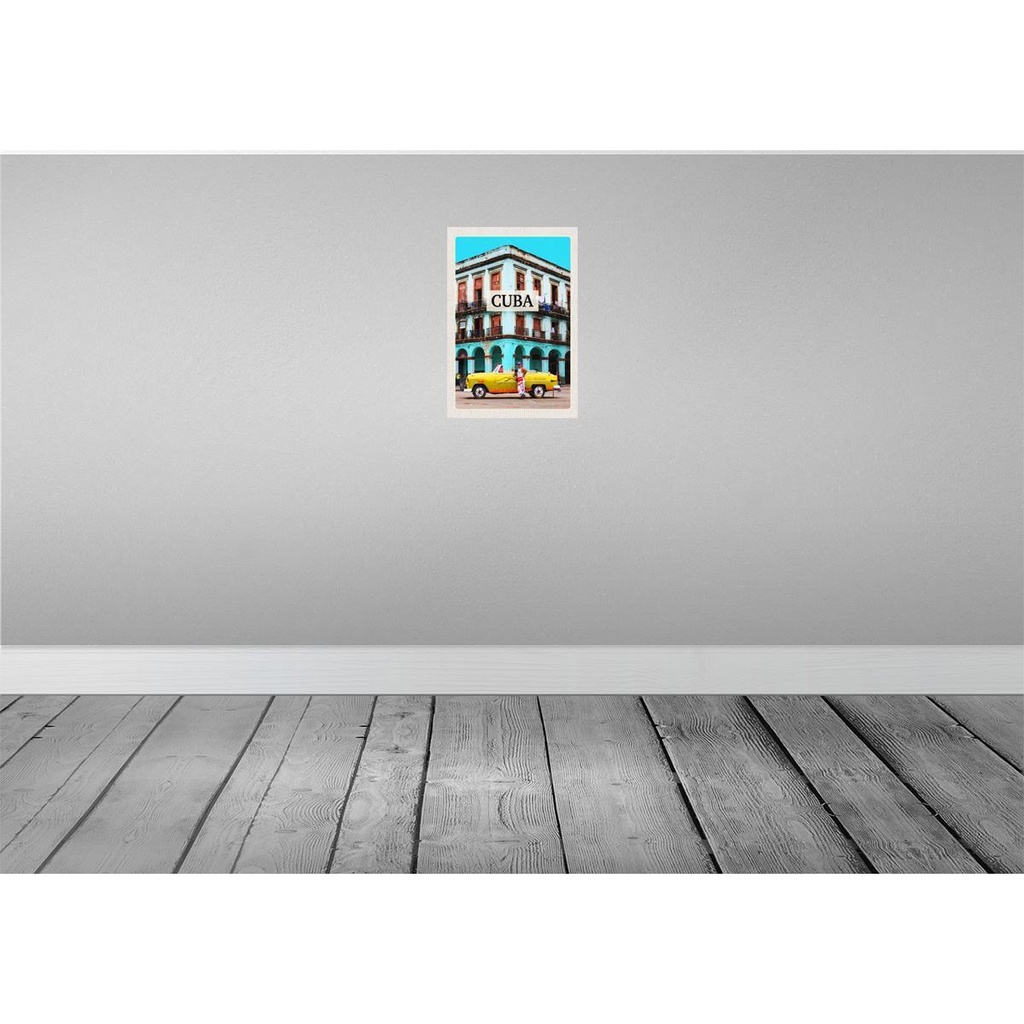 [LA-130399] Blechschild 30x20 cm Cuba Karibik Oldtimer Haus Bildmotiv Reisemotiv Abenteuer Reisen Urlaub Bild 2