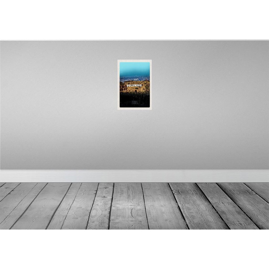 [LA-130442-H] Holzschild 30x20 cm Bollywood Indien Star indische Filme Bildmotiv Reisemotiv Abenteuer Reisen Bild 2