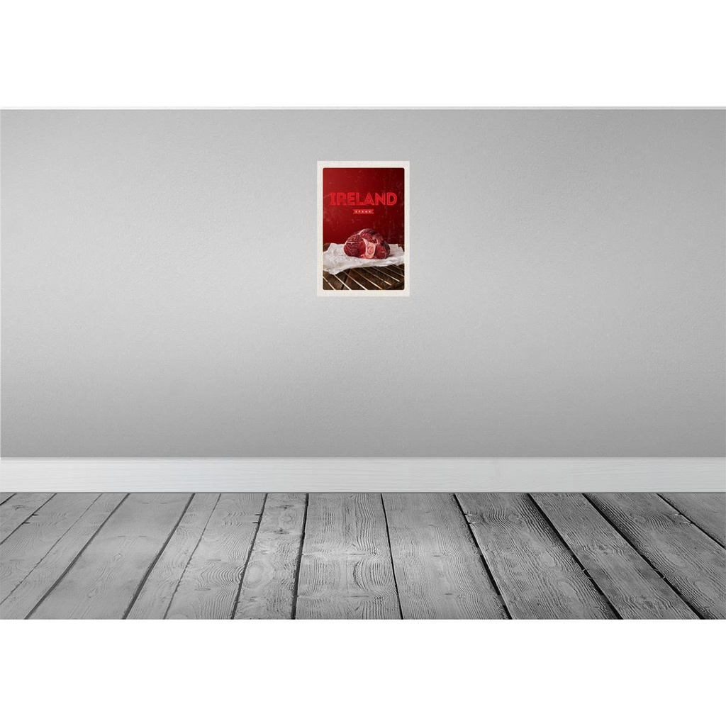 [LA-130447] Blechschild 30x20 cm Irland bestes rotes Steak im Ofen Abenteuer Reisen Urlaub Bild 2