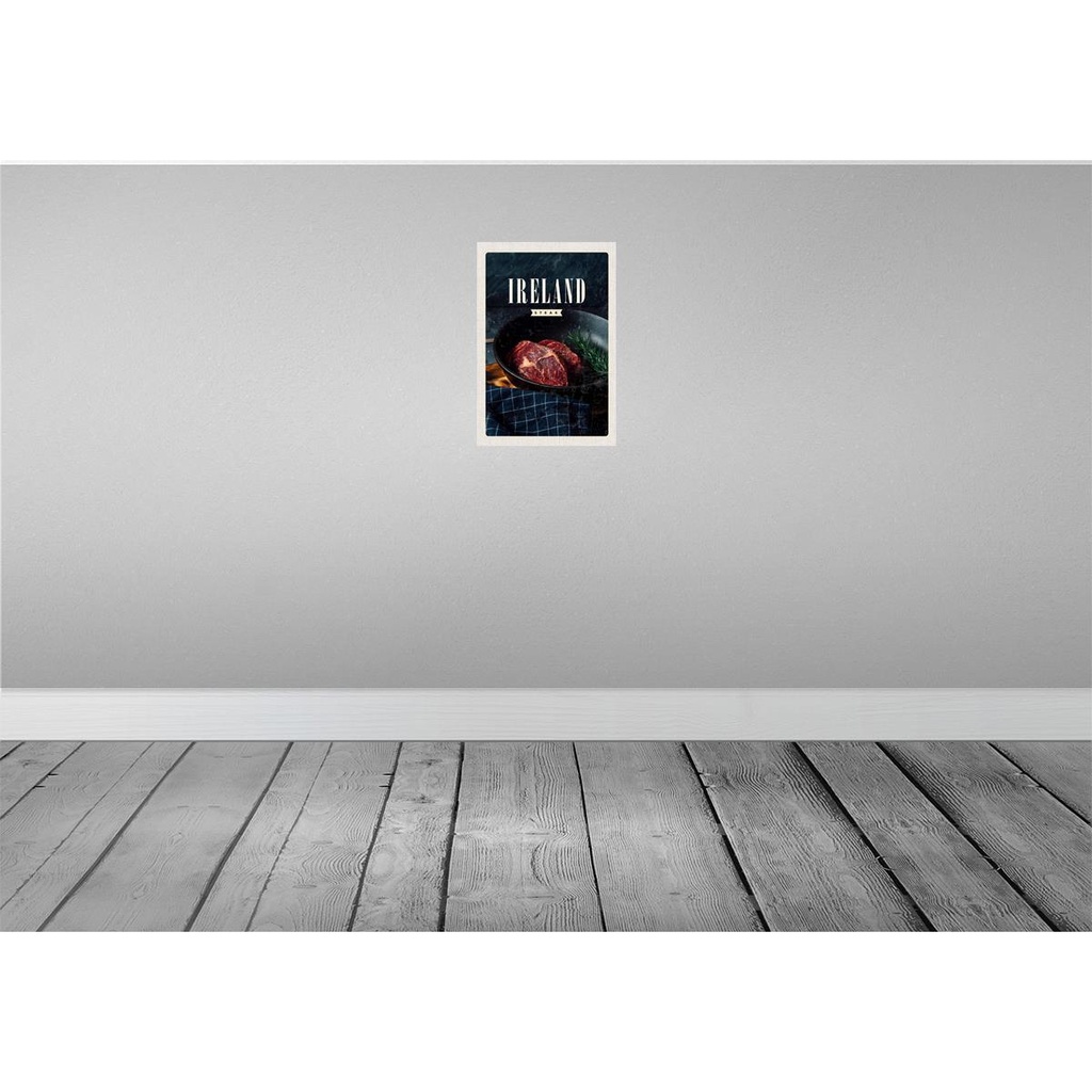 [LA-130448] Blechschild 30x20 cm Irland Steak angebraten Pfeffer Bildmotiv Reisemotiv Abenteuer Reisen Urlaub Bild 2
