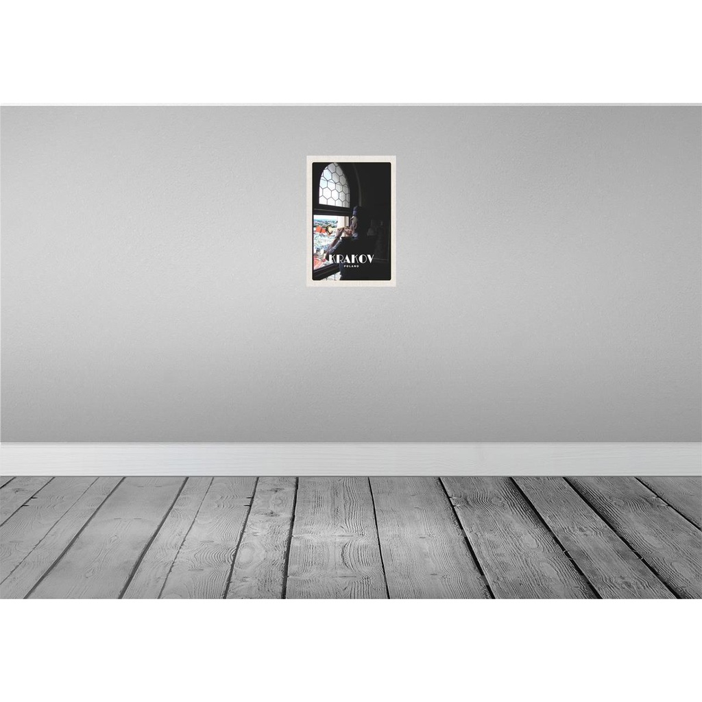 [LA-130461] Blechschild 30x20 cm Krakow Polen Mann Trompete Bildmotiv Reisemotiv Abenteuer Reisen Urlaub Bild 2