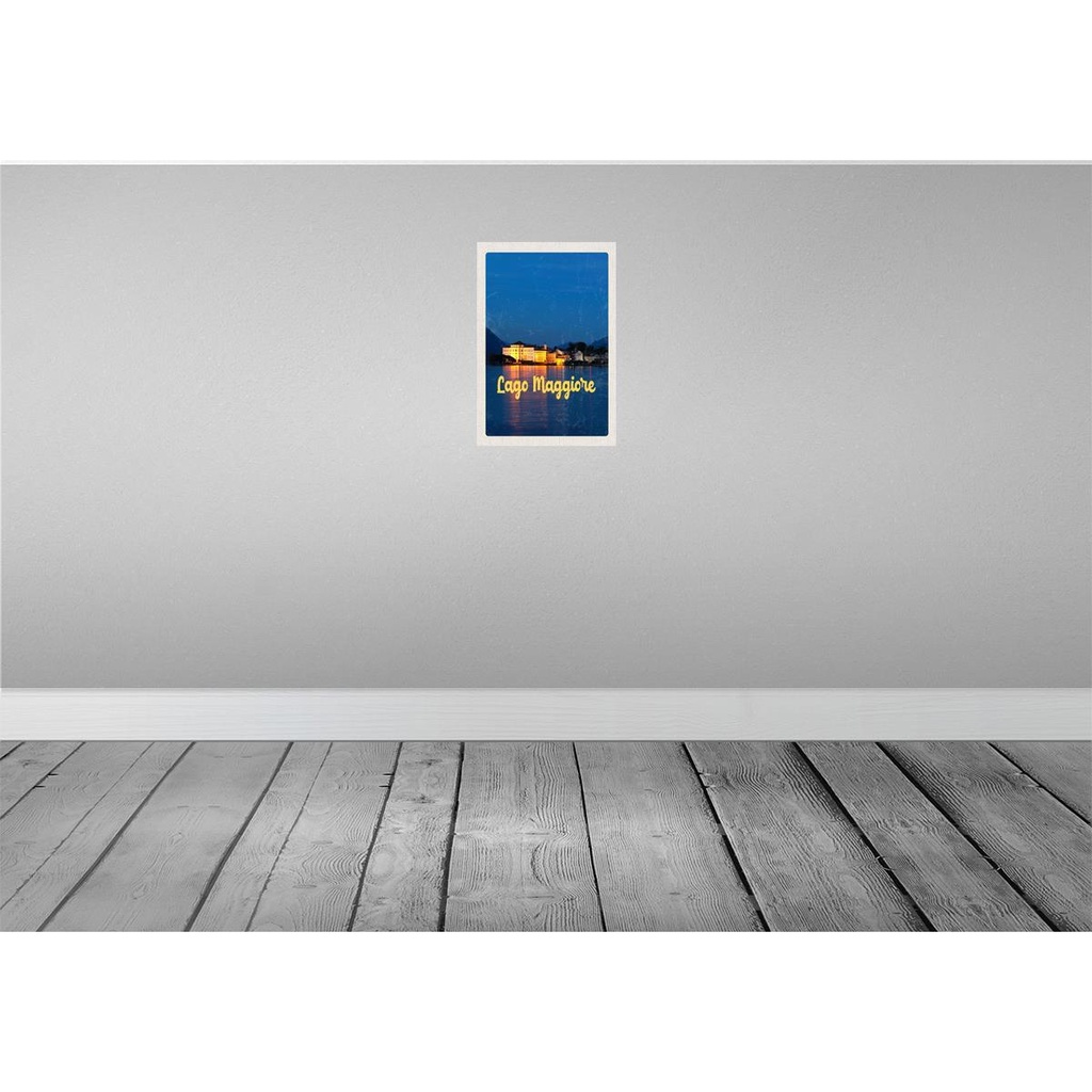 [LA-130486] Blechschild 30x20 cm Lago Maggiore Urlaub Insel bei Nachr Meer Bildmotiv Reisemotiv Abenteuer Reisen Bild 2