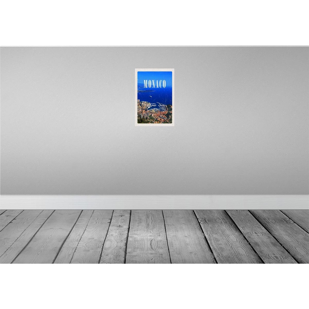 [LA-130496] Blechschild 30x20 cm Monaco Frankreich Europa Trip Bildmotiv Reisemotiv Abenteuer Reisen Urlaub Bild 2
