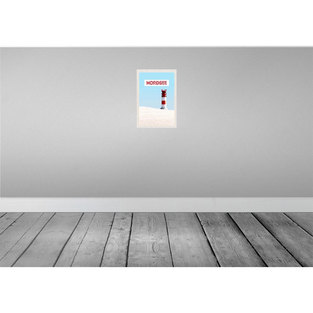 [LA-130499] Blechschild 30x20 cm Nordsee Deutschland Meer Leuchtturm Bildmotiv Reisemotiv Abenteuer Reisen Urlaub Bild 2