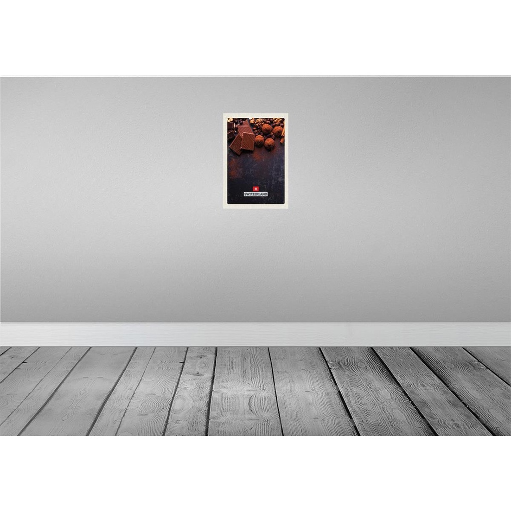 [LA-130547] Blechschild 30x20 cm Schweiz Bern Schokolade süß Bildmotiv Reisemotiv Abenteuer Reisen Urlaub Bild 2