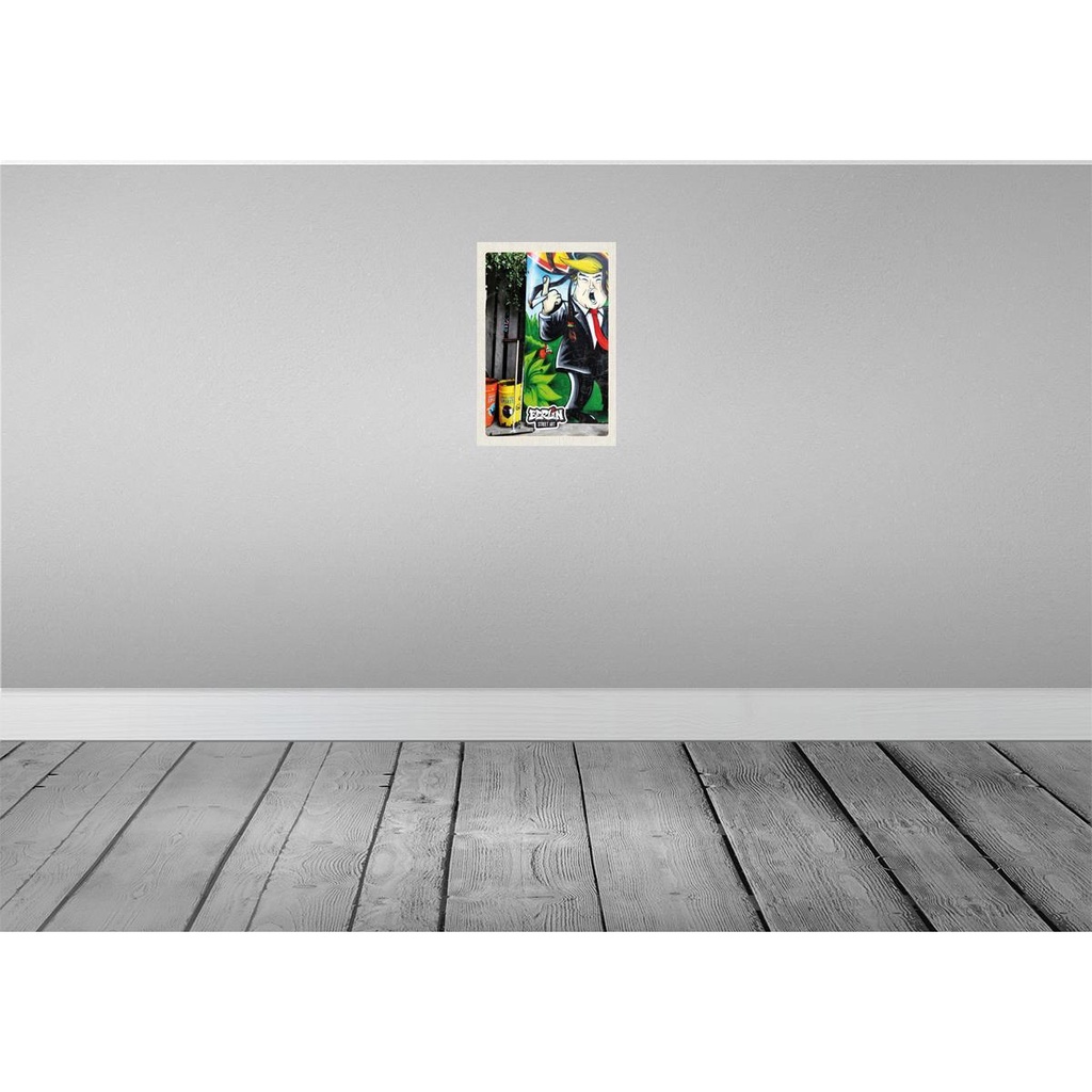 [LA-130572] Blechschild 30x20 cm Berlin Graffiti Urlaub Donald Trump Street Art Bildmotiv Reisemotiv Abenteuer Reisen Bild 2