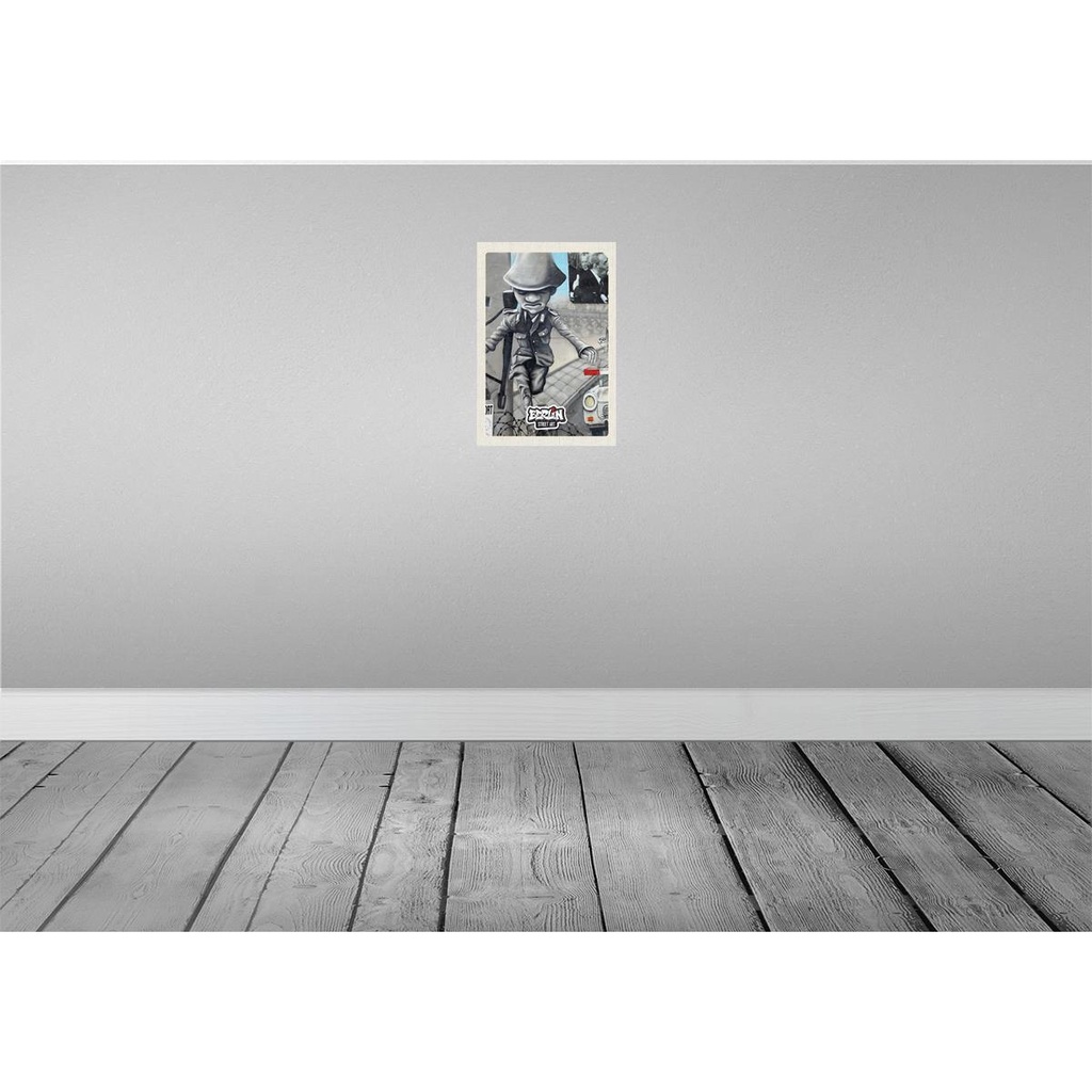 [LA-130582-H] Holzschild 30x20 cm Berlin Hauptstadt Krieg Street Art Bildmotiv Reisemotiv Abenteuer Reisen Bild 2