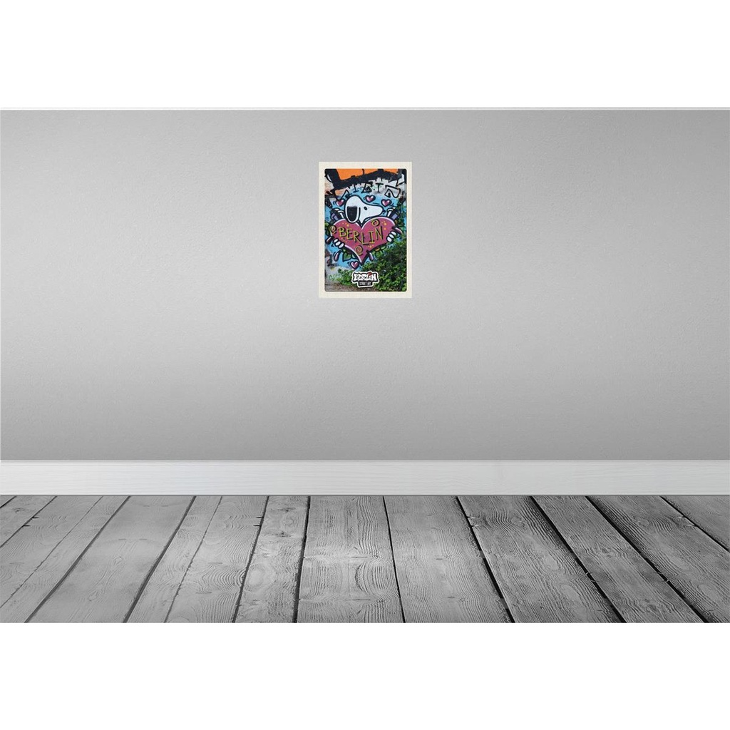 [LA-130583] Blechschild 30x20 cm Berlin Liebe Urlaub Graffiti Kunst Street Art Bildmotiv Reisemotiv Abenteuer Reisen Bild 2