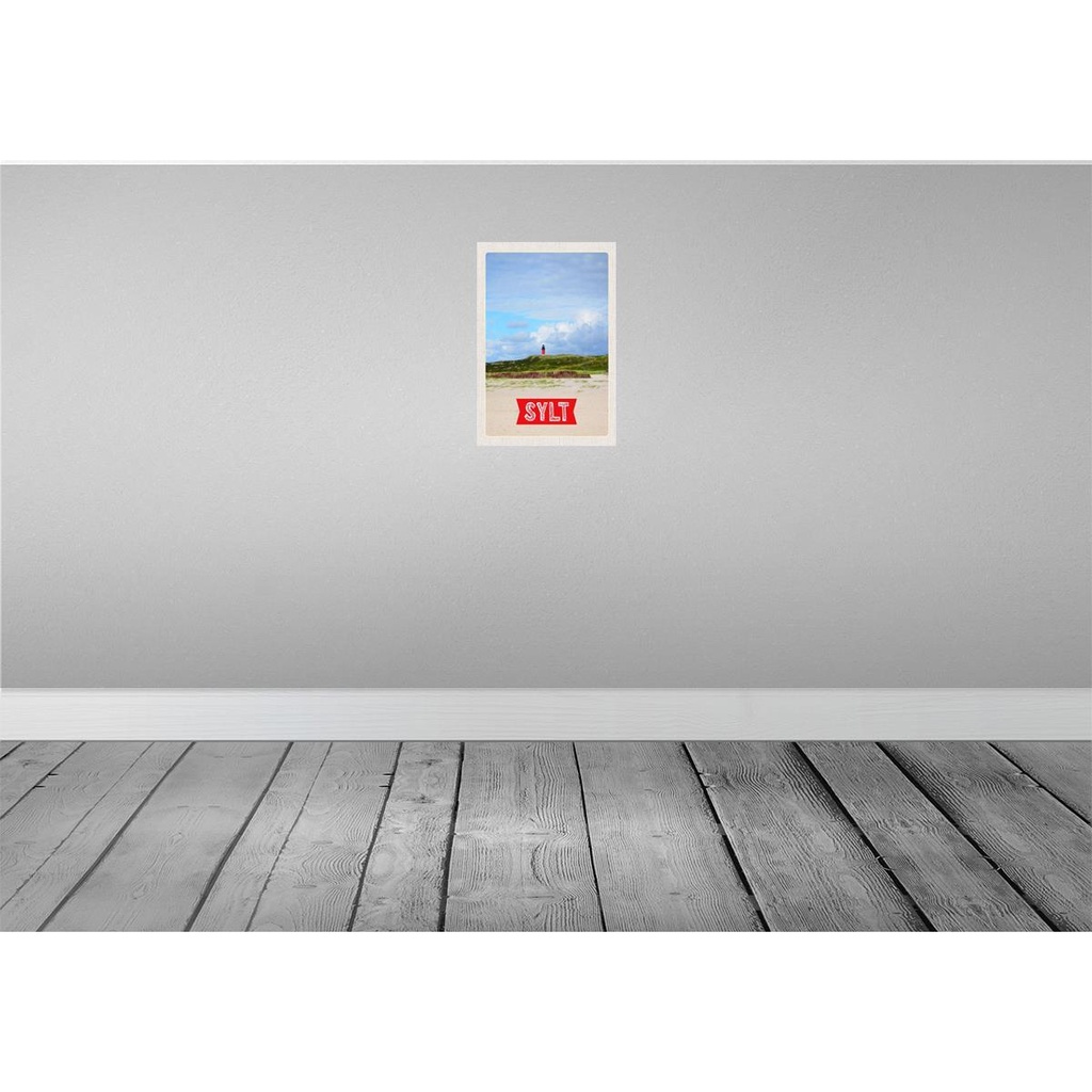 [LA-130601] Blechschild 30x20 cm Sylt Insel Deutschland Leuchtturmm Bildmotiv Reisemotiv Abenteuer Reisen Urlaub Bild 2