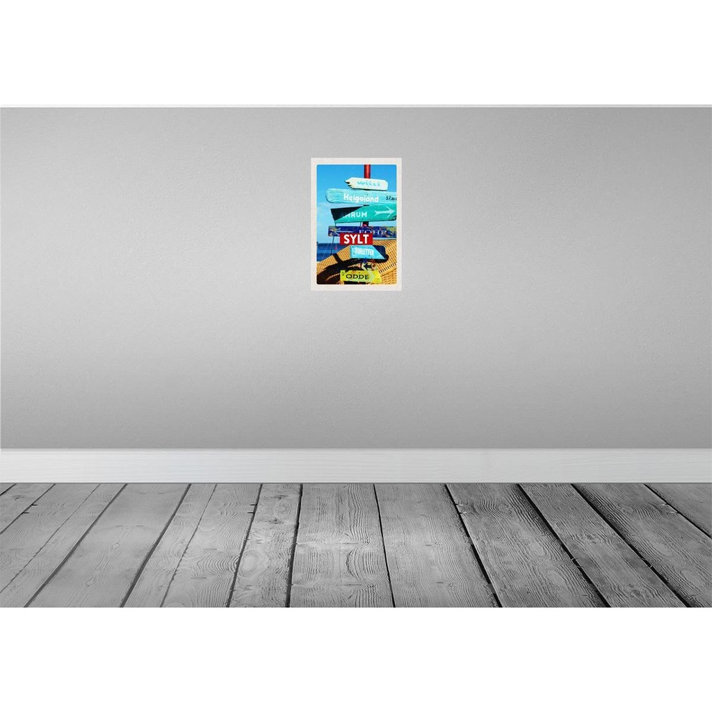 [LA-130603-H] Holzschild 30x20 cm Sylt Insel Deutschland Helgoland Bildmotiv Reisemotiv Abenteuer Reisen Bild 2